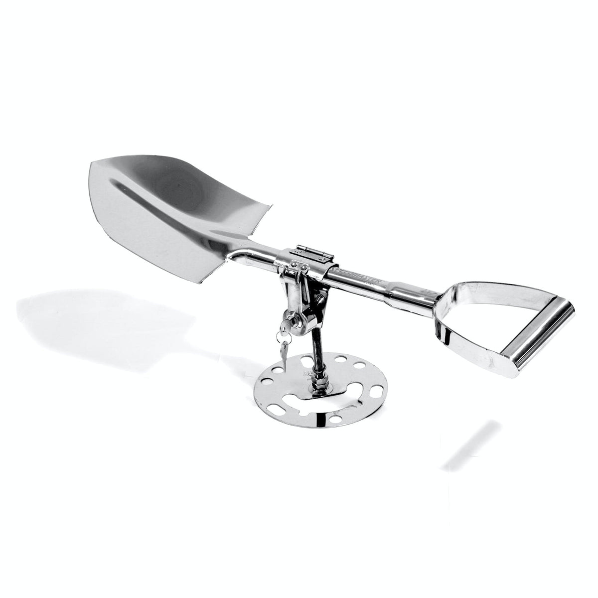 Speedmaster PCE566.1005 4wd Stainless Steel Shovel + Lockable Holder for Spare Tyre