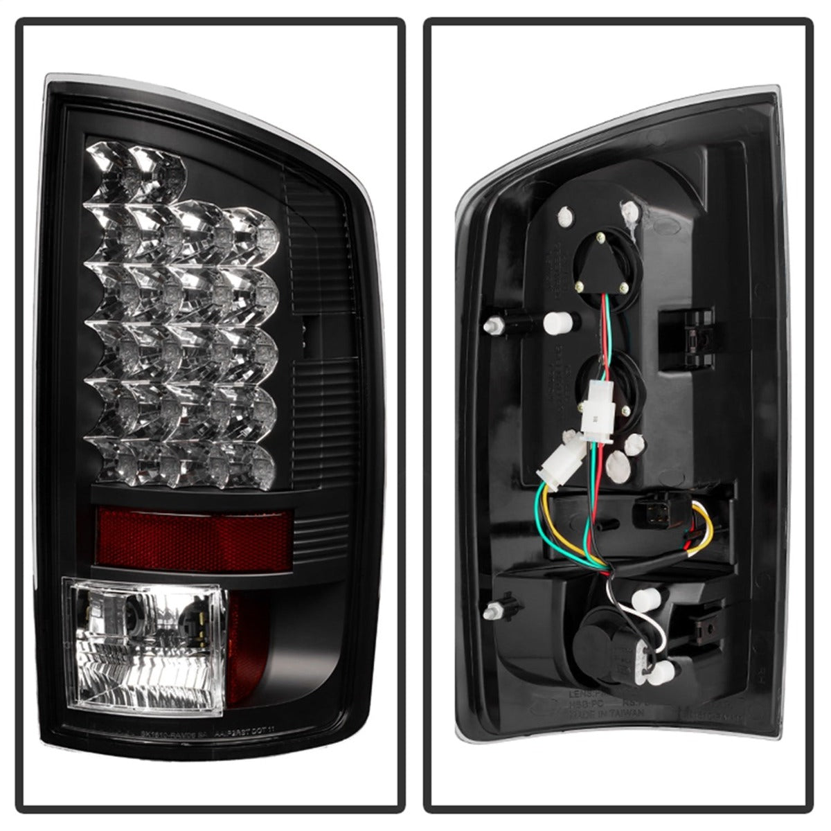 Spyder Auto 5002556 (Spyder) Dodge Ram 02-06 1500/Ram 2500/3500 03-06 LED Tail Light-Black