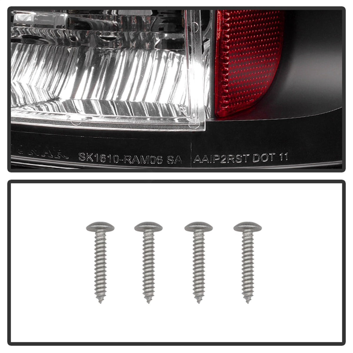 Spyder Auto 5002556 (Spyder) Dodge Ram 02-06 1500/Ram 2500/3500 03-06 LED Tail Light-Black
