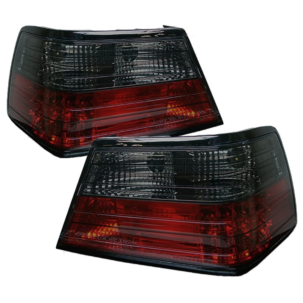 Spyder Auto 5006202 (Spyder) Mercedes Benz W124 E-Class 86-95 (Not fit Wagon) LED Tail Lights-Red Sm