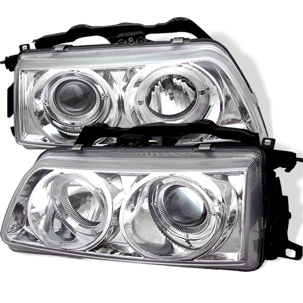 Spyder Auto 5010834 ( SPYDER ) HONDA CIVIC 90-91/CRX 90-91 PROJECTOR HEADLIGHTS-LED HALO-CHROME-HIGH