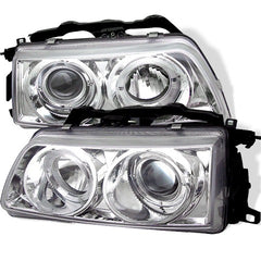 Spyder Auto 5010834 ( SPYDER ) HONDA CIVIC 90-91/CRX 90-91 PROJECTOR HEADLIGHTS-LED HALO-CHROME-HIGH