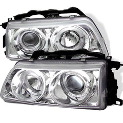 Spyder Auto 5010834 ( SPYDER ) HONDA CIVIC 90-91/CRX 90-91 PROJECTOR HEADLIGHTS-LED HALO-CHROME-HIGH