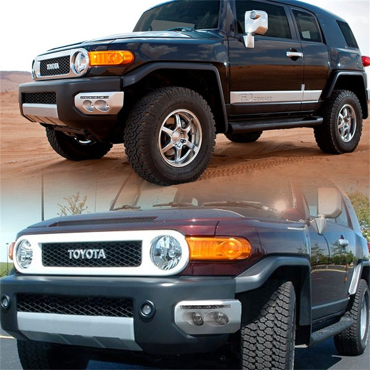 Spyder Auto 5070555 (Spyder) Toyota FJ Cruiser 07-14 Fog Lights With LED Daytime Running Lights W/Sw