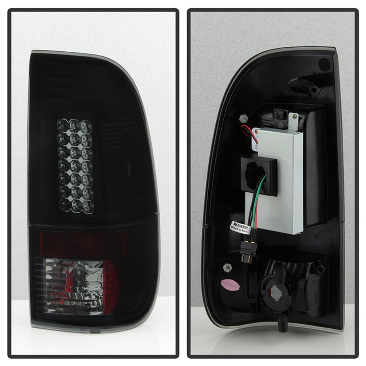 Spyder Auto 5083296 (Spyder) Ford Super Duty F-250/F-350/F-450 08-16 LED Tail Lights-Black Smoke