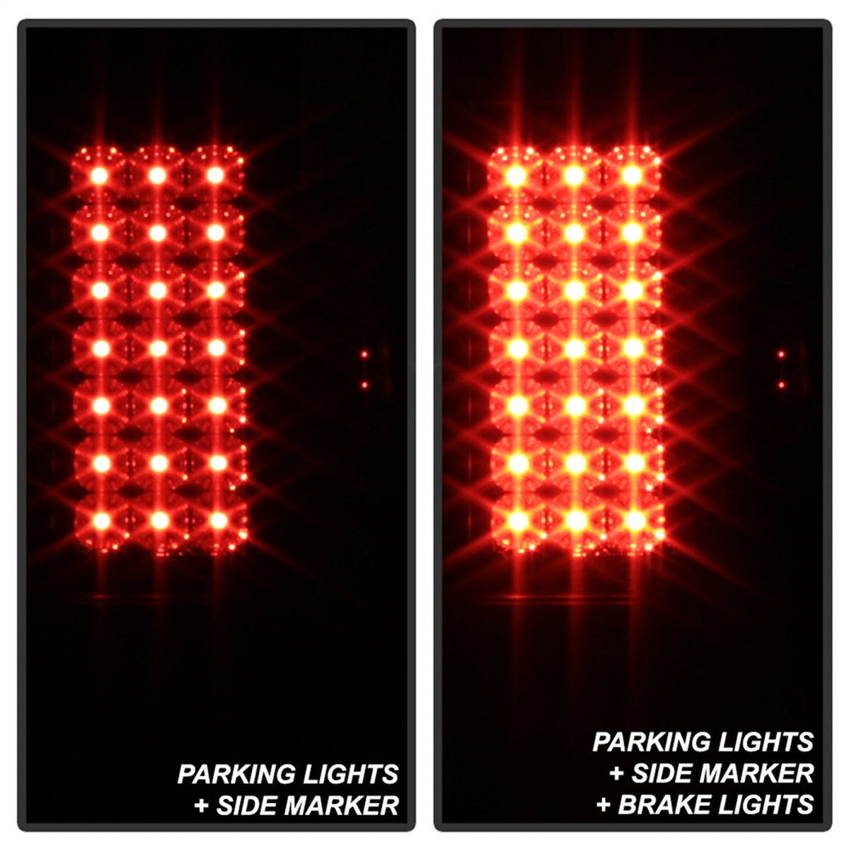 Spyder Auto 5083296 (Spyder) Ford Super Duty F-250/F-350/F-450 08-16 LED Tail Lights-Black Smoke