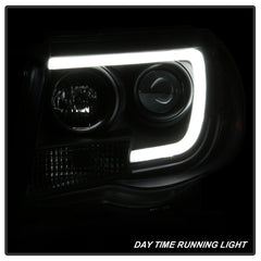 Spyder Auto 5084514 (Spyder) Toyota Tacoma 05-11 Version 2 Projector Headlights-Light Bar DRL-Black