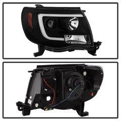 Spyder Auto 5084514 (Spyder) Toyota Tacoma 05-11 Version 2 Projector Headlights-Light Bar DRL-Black