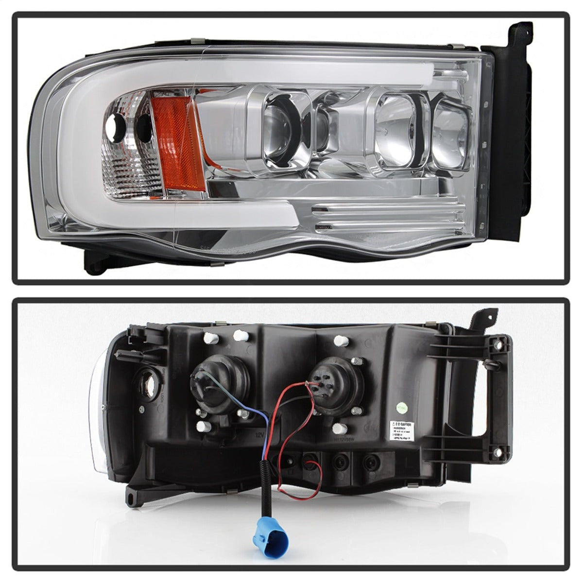 Spyder Auto 5084613 (Spyder) Dodge Ram 1500 02-05/Ram 2500/3500 03-05 Version 2 Projector Headlights