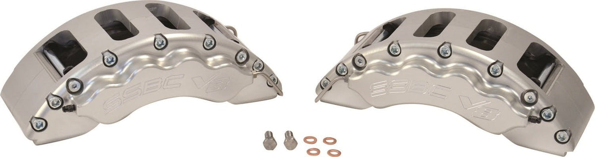 SSBC-USA A193-1BK Quick Change Front 8-Piston V8 Aluminum Caliper Upgrade Kit 99-04 F250/F350-Blac