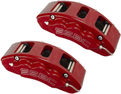 SSBC-USA A193-2R Quick Change Front 6-Piston V6 Aluminum Caliper Upgrade Kit 05-08 F250/F350-Red
