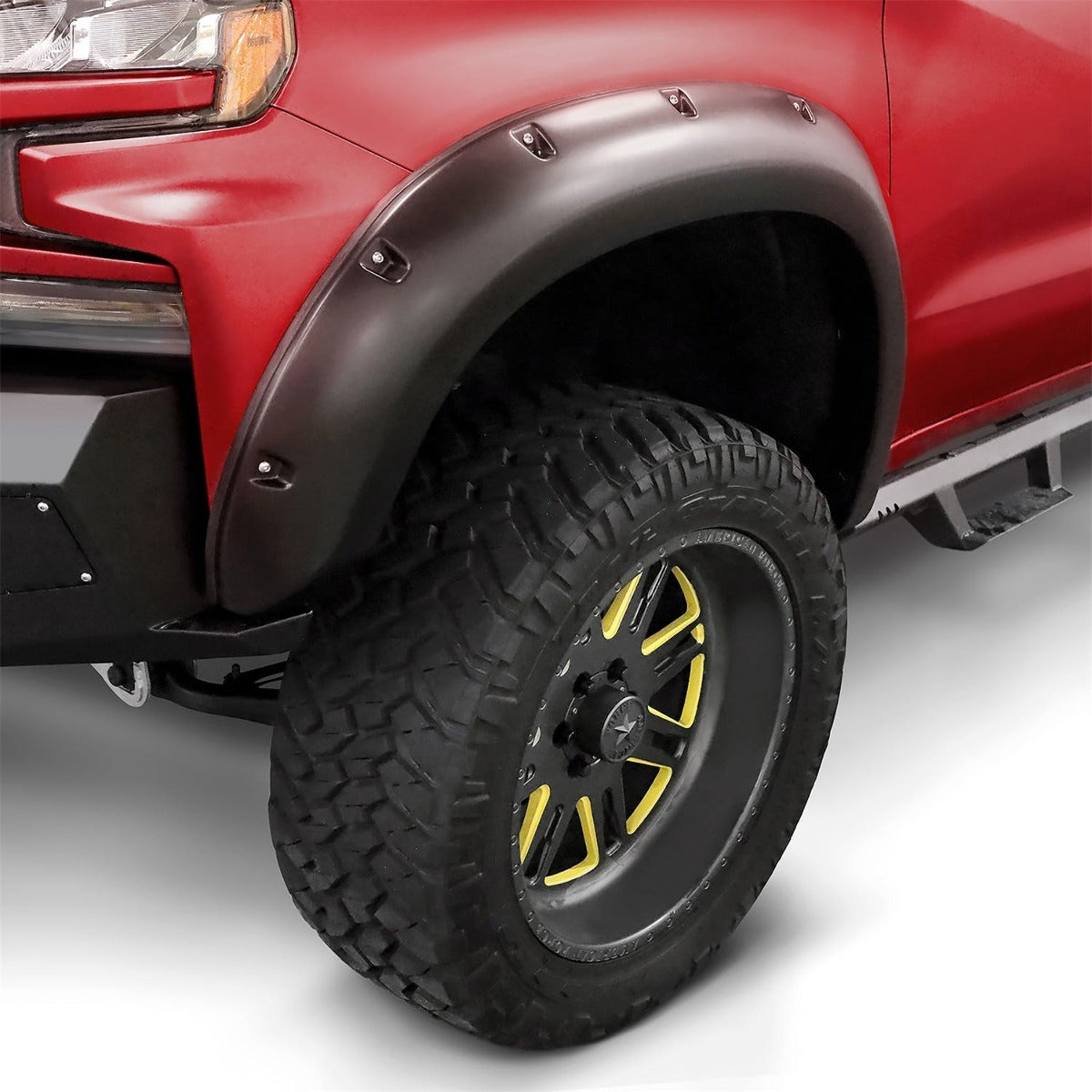 Stampede Automotive Accessories 8442-2 Ruff Riderz Fender Flares 4pc Black Smooth