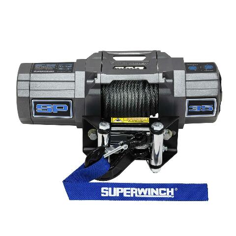 Superwinch 1135240 SP 35 Winch 3,500 lbs. 12 VDC 7/32 in x 40 ft. steel rope sealed solenoid