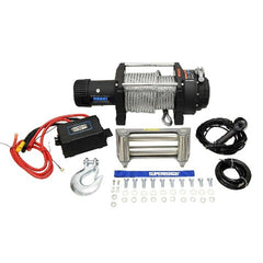 Superwinch 1518200 Tiger Shark 18000 Winch 24V with Steel Wire Rope