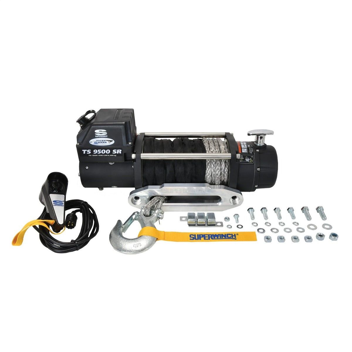 Superwinch 1595201 Tiger Shark 9500 Winch Synthetic
