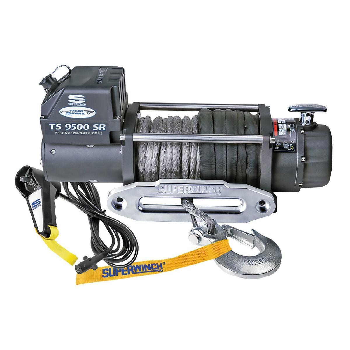 Superwinch 1595201 Tiger Shark 9500 Winch Synthetic