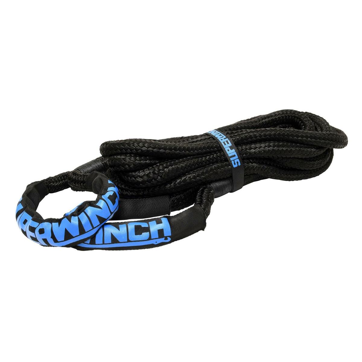 Superwinch 2599 Kinetic Recovery Rope 1&quot; diameter x 30&#039; long black rated at 10,000 lb