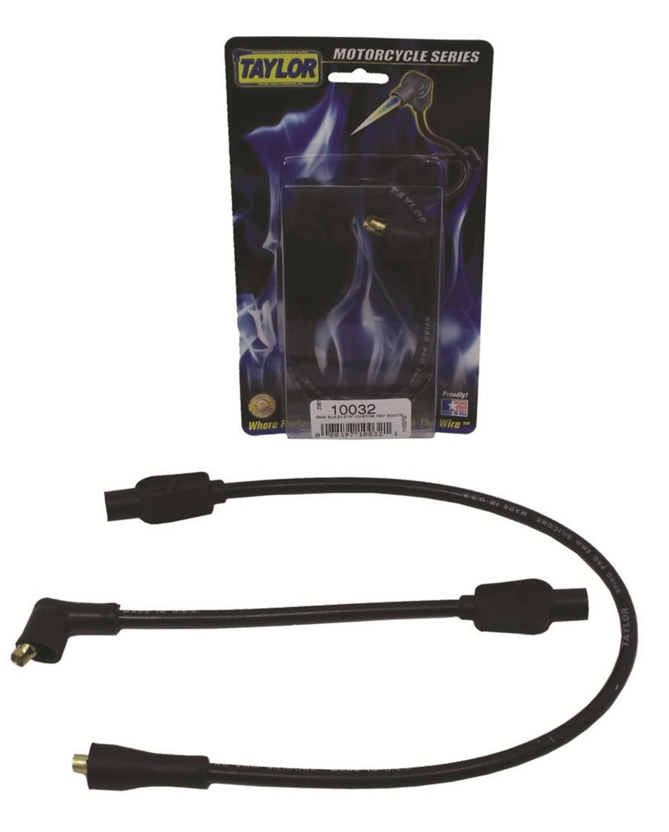 Taylor Cable Products 10032 8mm Spiro-Pro black 21.5/9in custom MC 180