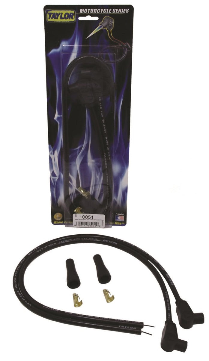 Taylor Cable Products 10051 8mm Spiro-Pro black MC univ 90
