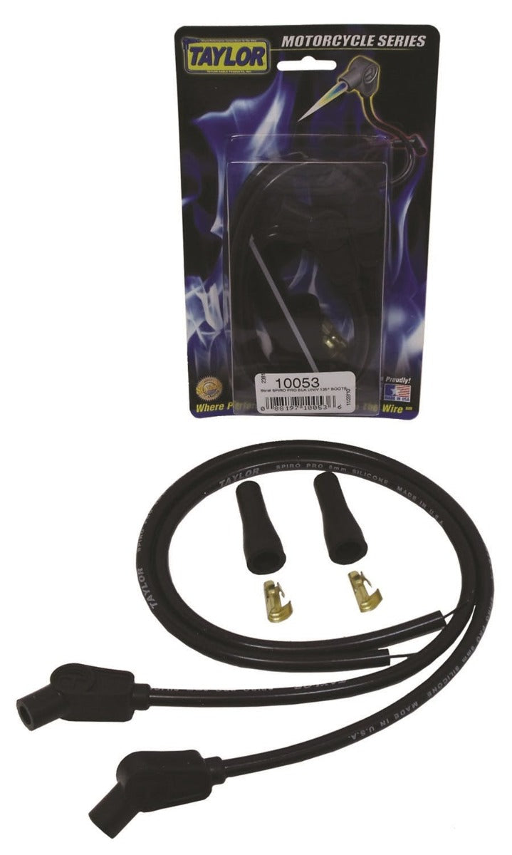 Taylor Cable Products 10053 8mm Spiro-Pro black MC univ 135