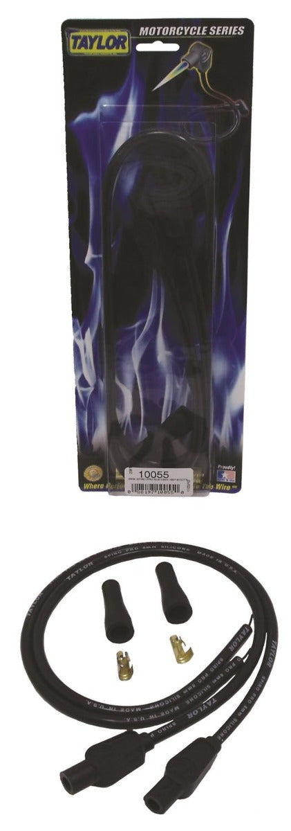 Taylor Cable Products 10055 8mm Spiro-Pro black MC univ 180