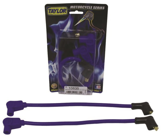 Taylor Cable Products 10635 8mm Spiro-Pro blue 12in custom MC 90