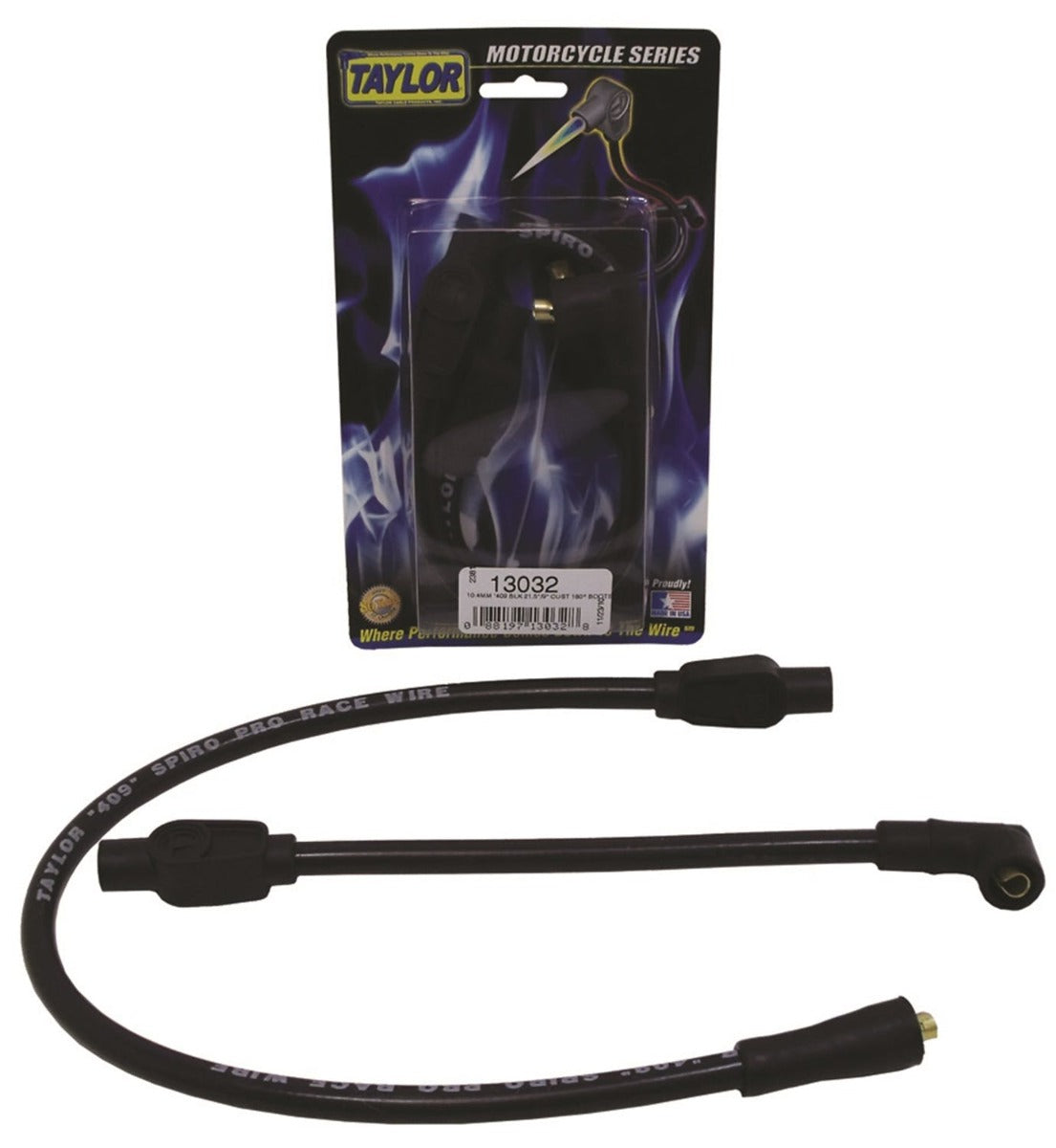 Taylor Cable Products 13032 409 Spiro-Pro blk 21.5/9in custom MC 180