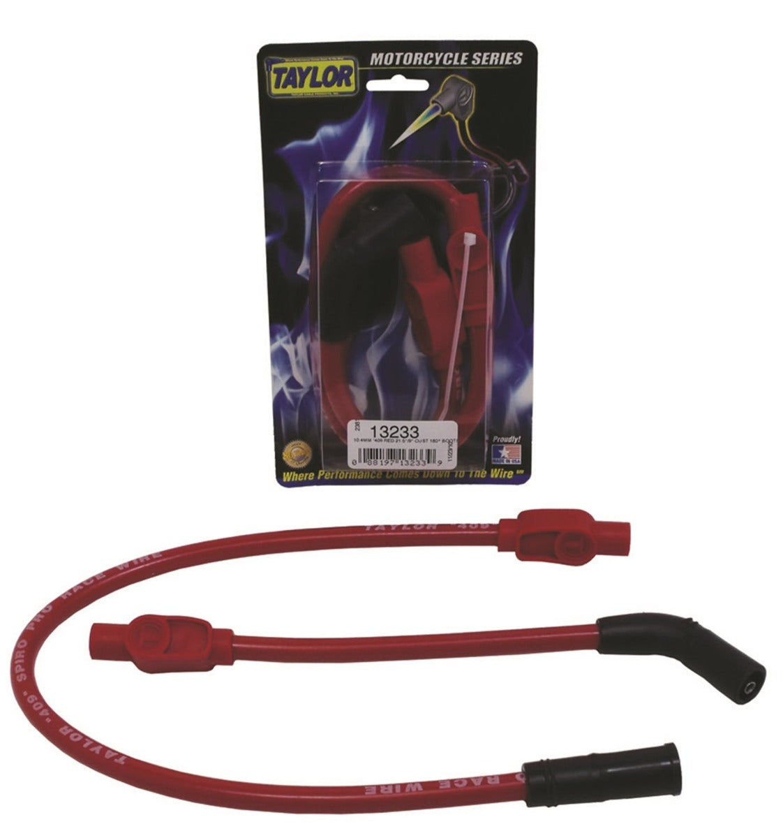 Taylor Cable Products 13233 409 Spiro-Pro red 21.5/9in custom MC 180