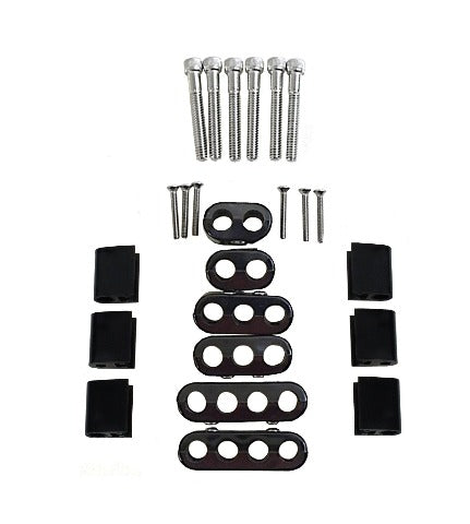 Taylor Cable Products 42502 7-8mm Vertical Wire Loom Kit black