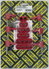 Taylor Cable Products 42521 10.4 Horizontal Wire Loom Kit red