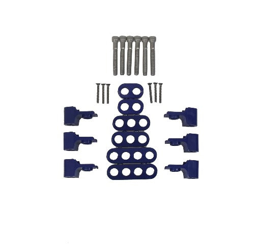Taylor Cable Products 42561 10.4 Horizontal Wire Loom Kit blue
