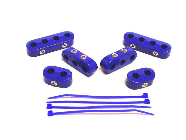 Taylor Cable Products 42567 10.4 4 cyl Vertical Wire Loom Kit blue