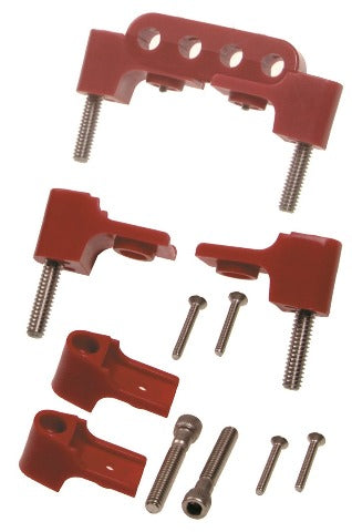 Taylor Cable Products 42721 Bracket Hortizontal 4/Pkg  Red