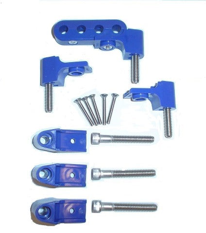 Taylor Cable Products 42762 Bracket Hortizontal 6/Pkg  Blue