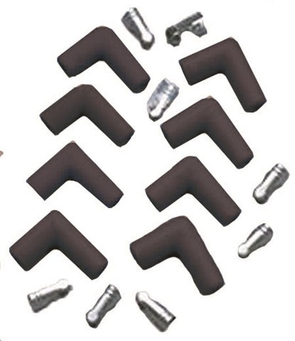 Taylor Cable Products 46001 Spark Plug Boot/Terminal Kit black 90 deg