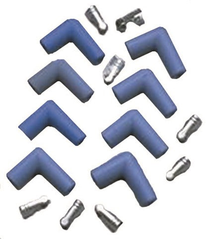 Taylor Cable Products 46061 Spark Plug Boot/Terminal Kit blue 90 deg