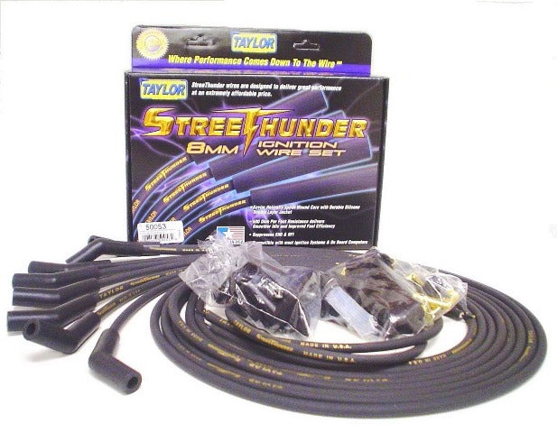 Taylor Cable Products 50053 Streethunder univ 8cyl 135 black