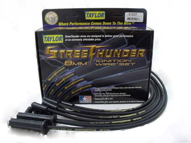 Taylor Cable Products 51007 Streethunder custom 8 cyl black