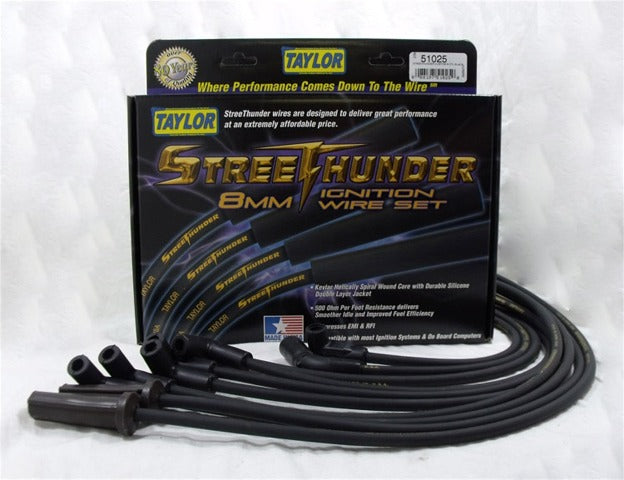 Taylor Cable Products 51025 Streethunder custom 8 cyl black