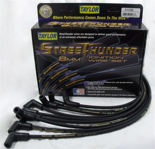 Taylor Cable Products 51036 Streethunder custom 8 cyl black