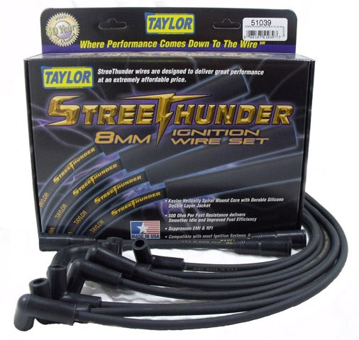 Taylor Cable Products 51039 Streethunder custom 8 cyl black