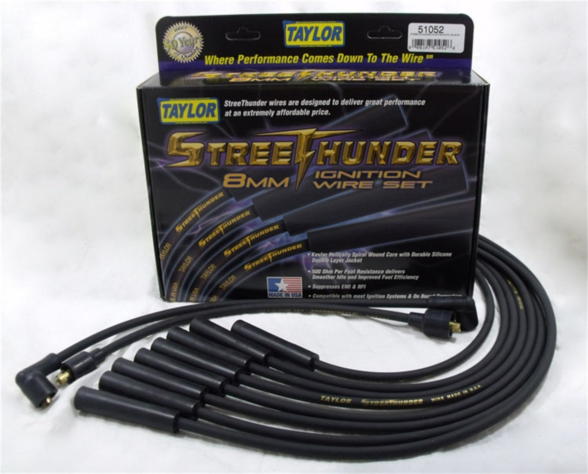 Taylor Cable Products 51052 Streethunder custom 8 cyl black