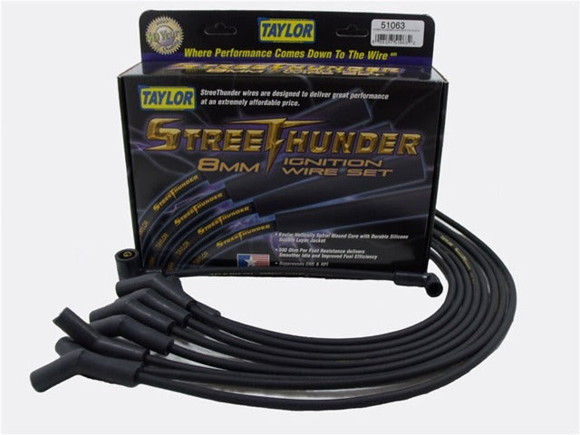 Taylor Cable Products 51063 Streethunder custom 8 cyl black