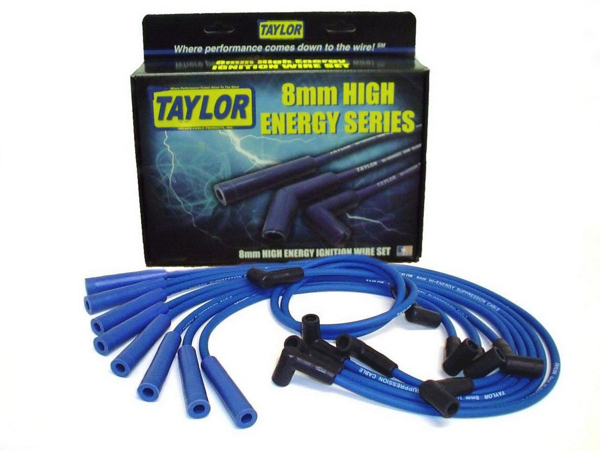 Taylor Cable Products 64672 High Energy RC custom 8 cyl blue