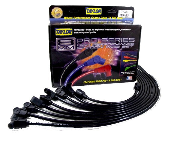 Taylor Cable Products 74005 8mm Spiro-Pro custom 8 cyl black