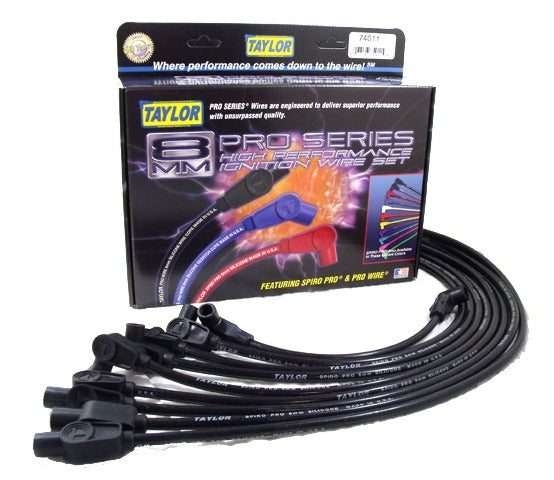 Taylor Cable Products 74011 8mm Spiro-Pro custom 8 cyl black