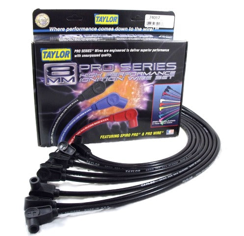 Taylor Cable Products 74017 8mm Spiro-Pro custom 8 cyl black