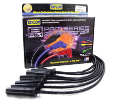 Taylor Cable Products 74024 8mm Spiro-Pro custom 6 cyl black