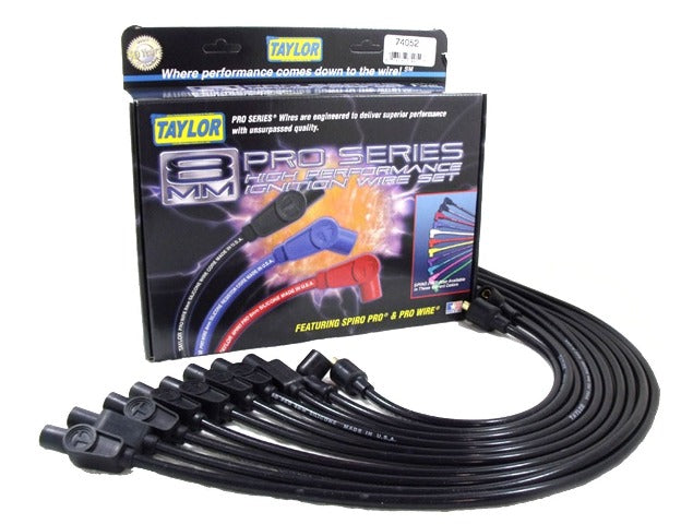 Taylor Cable Products 74052 8mm Spiro-Pro custom 8 cyl black