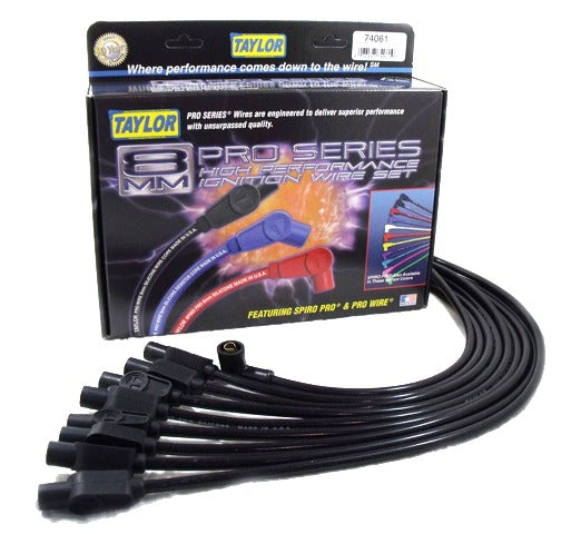 Taylor Cable Products 74061 8mm Spiro-Pro custom 8 cyl black